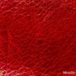 Leather Sample | Metallic Red