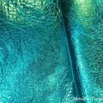 Leather Sample | Metallic Turquoise