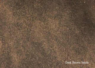 Color Swatch: Dark Brown Suede - Sample