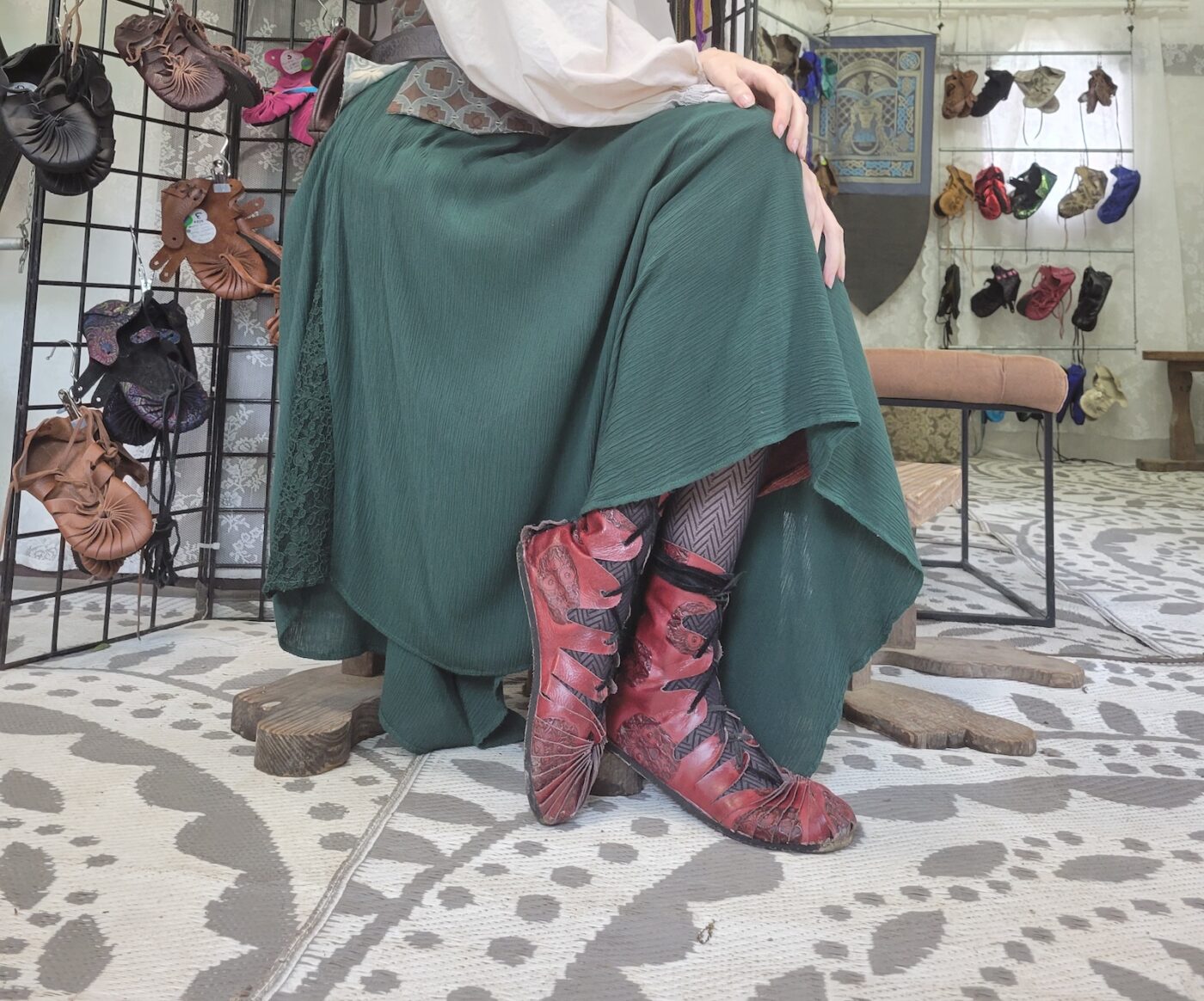 Embossed MocMartin Calf High Boot