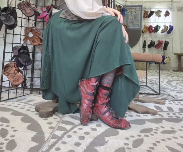 Embossed MocMartin Calf High Boot